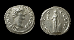 Antoninus Pius, Quinarius, Minerva Reverse, Very Rare!